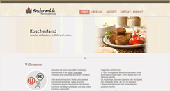 Desktop Screenshot of koscherland.de