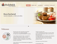 Tablet Screenshot of koscherland.de